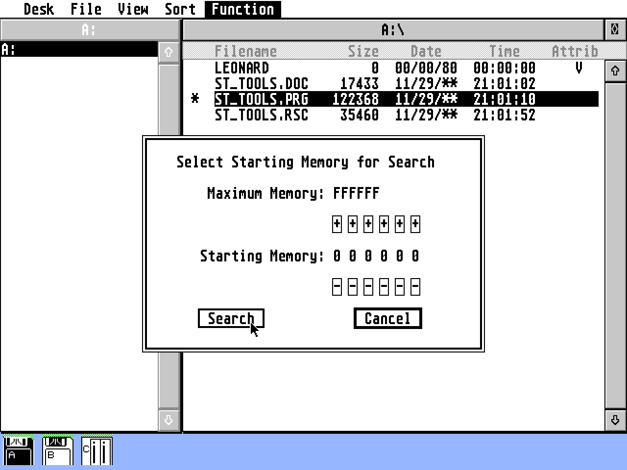 ST Tools atari screenshot